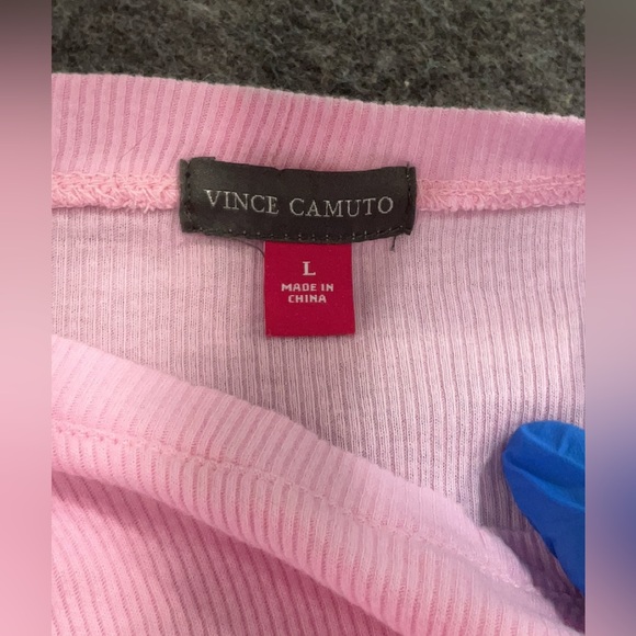 Vince Camuto Pink Puff Sleeve Top - Picture 5 of 5